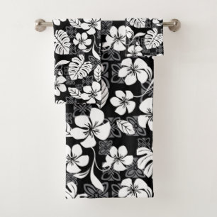 ALOHA FRIDAY (BLACK) BATH TOWEL SET
