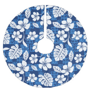 ALOHA FRIDAY (BLUE) BRUSHED POLYESTER TREE SKIRT