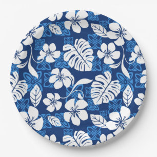 ALOHA FRIDAY (BLUE) PAPER PLATE