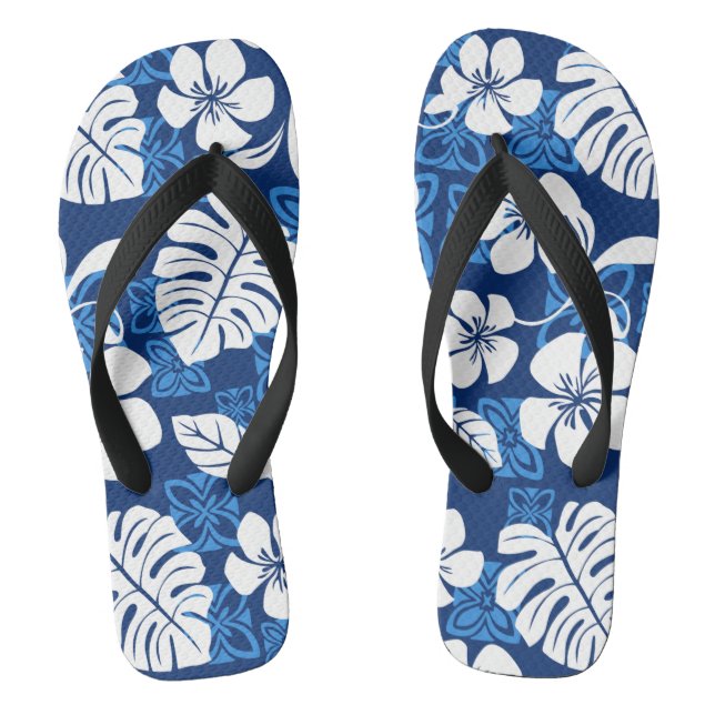 ALOHA FRIDAY (BLUE) THONGS (Footbed)