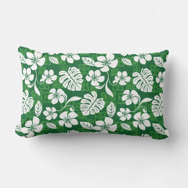 ALOHA FRIDAY (GREEN) LUMBAR CUSHION (Front)