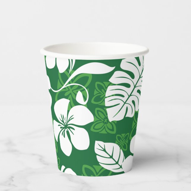 ALOHA FRIDAY (GREEN) PAPER CUPS (Front)