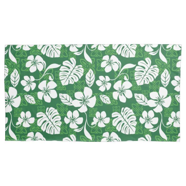 ALOHA FRIDAY (GREEN) PILLOWCASE (Front-Left)