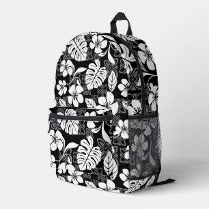ALOHA FRIDAY PATTERN IN BLACK PRINTED BACKPACK