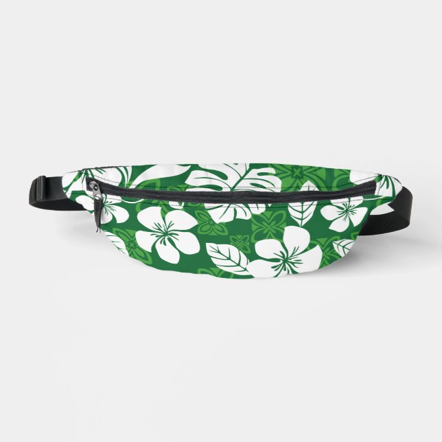 ALOHA FRIDAY PATTERN IN GREEN BUM BAGS (Front)