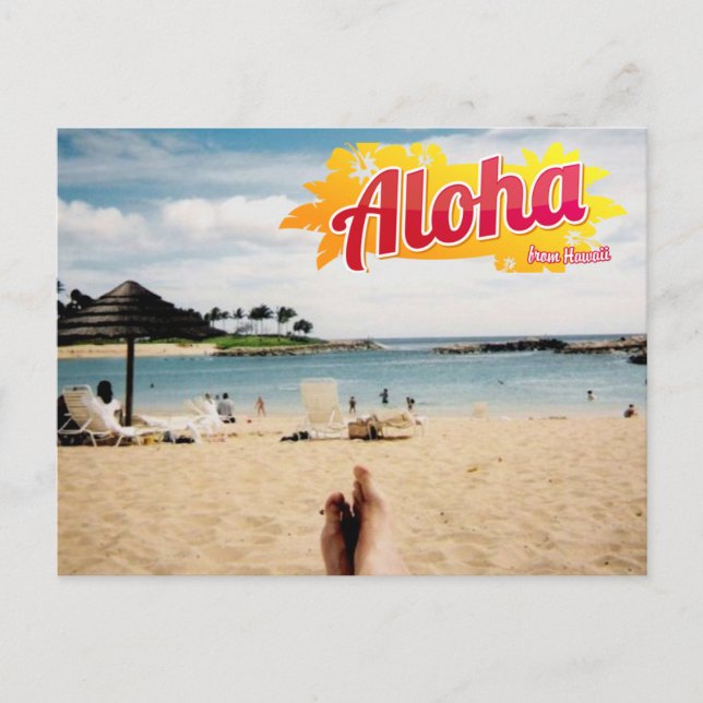 Aloha from Hawaii Postcard (Front)