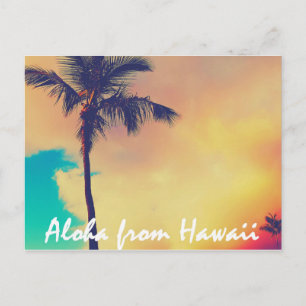 Aloha from Hawaii Postcard