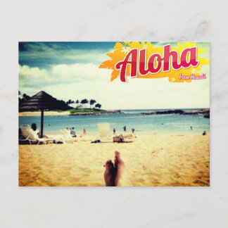 Aloha from Hawaii Postcard