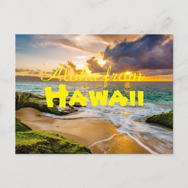 Aloha from Hawaii Postcard (Front)