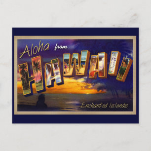 Aloha from Hawaii Postcard