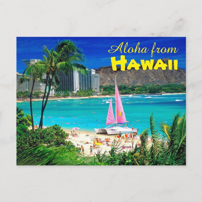 Aloha from Hawaii Postcard (Front)