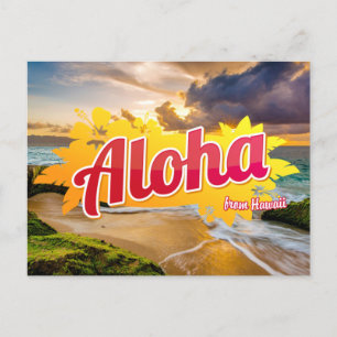 Aloha from Hawaii Postcard