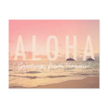 Aloha from Hawaii Postcard