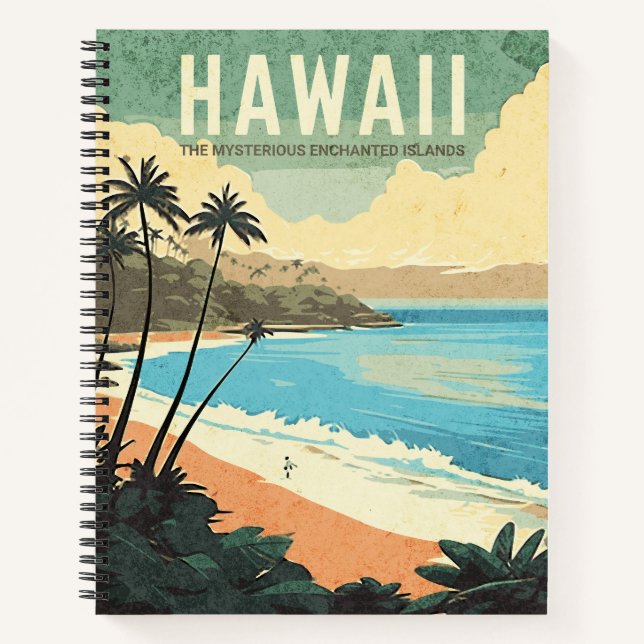 Aloha from Hawaii Vintage Travel Notebook (Front)