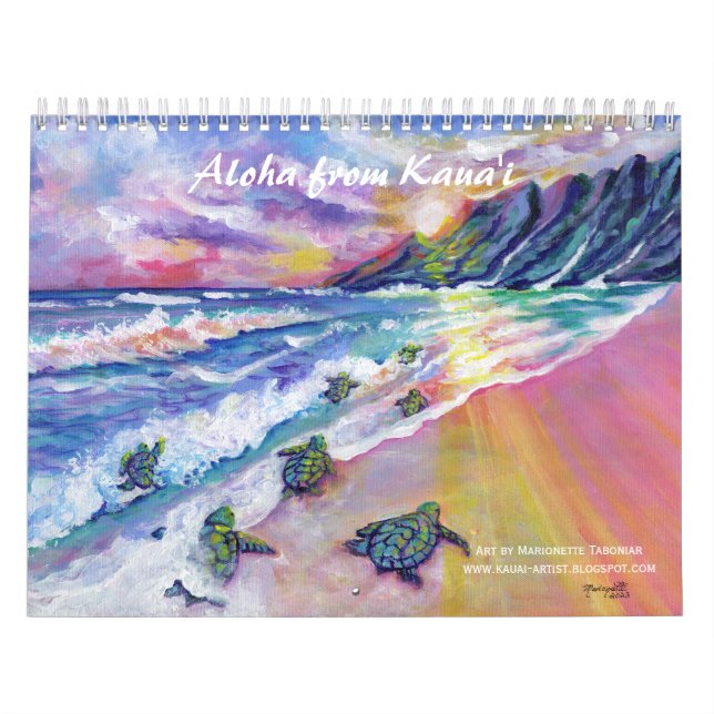 Aloha from Kauai Hawaii Calendar (Cover)