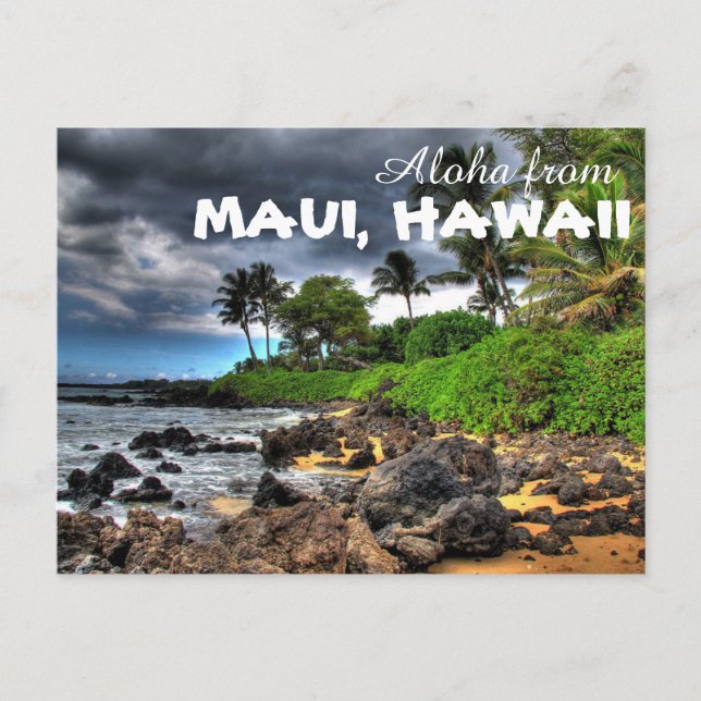 Aloha from Maui Hawaii Postcard (Front)