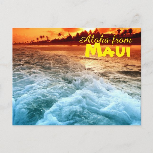 Aloha from Maui Postcard (Front)