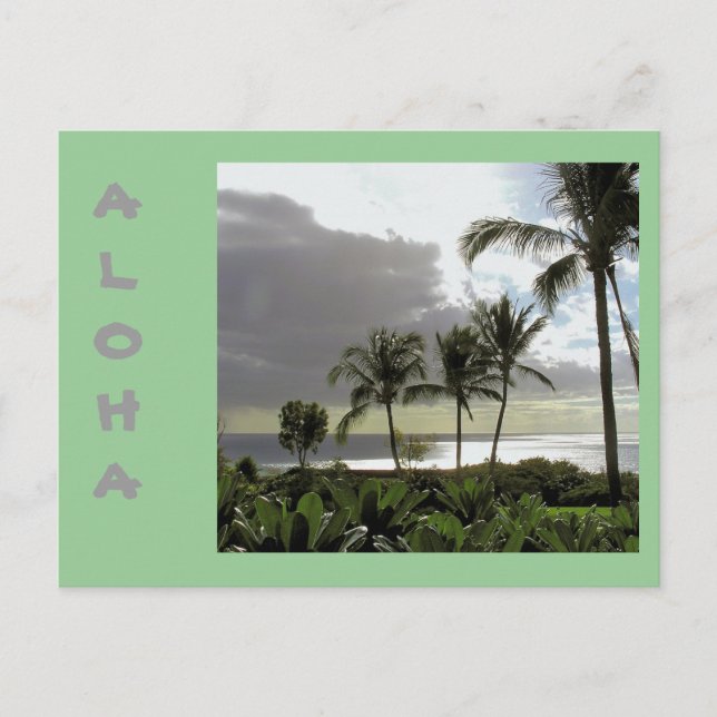 "ALOHA FROM MAUI" POSTCARD (Front)