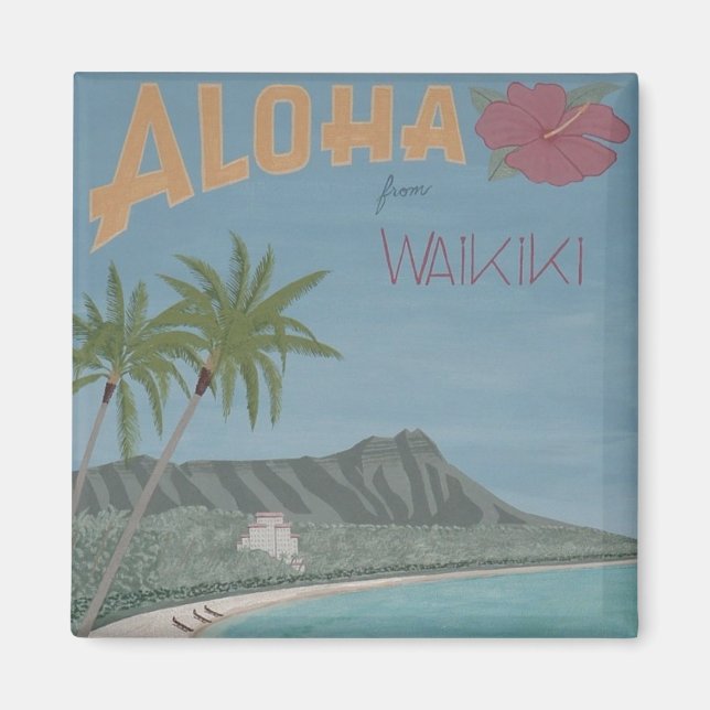 ALOHA from WAIKIKI magnet (Front)