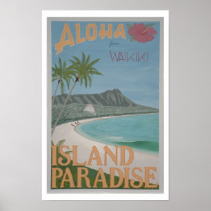 ALOHA from Waikiki print (12"x18")
