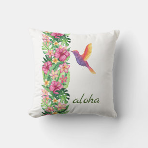 Aloha Garden Throw Pillow