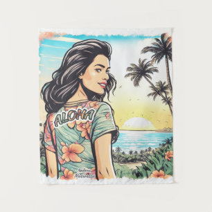 Aloha Girl Tapestry
