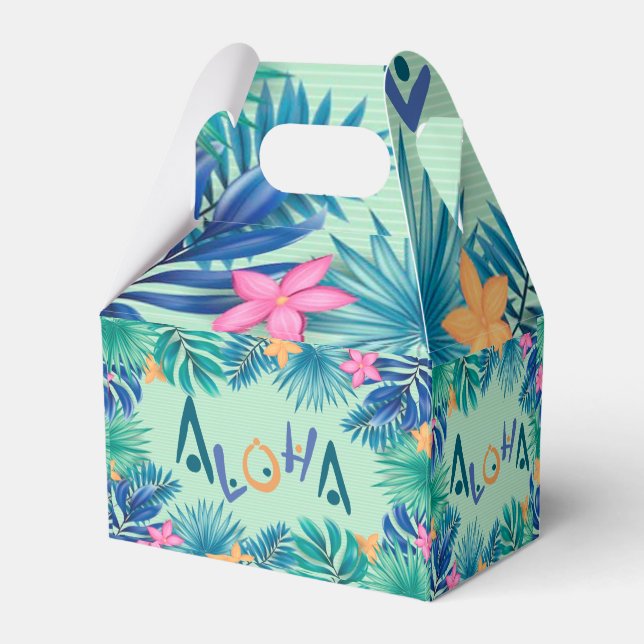 Aloha Greeting Favour Box (Back Side)