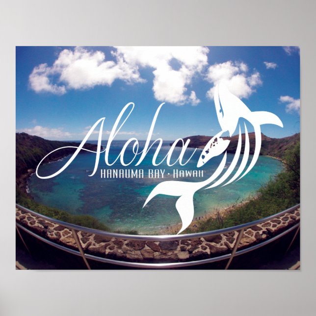 Aloha Hanauma Bay Hawaii Poster (Front)