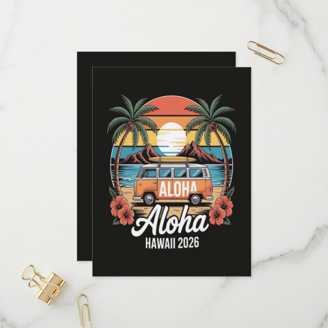 Aloha Hawaii 2026 Invitation Postcard (Front/Back In Situ)