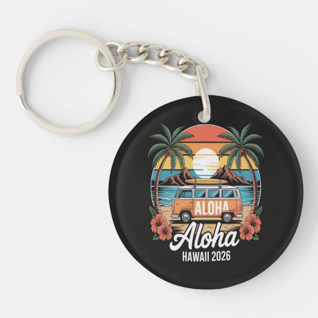 Aloha Hawaii 2026 Key Ring (Front)