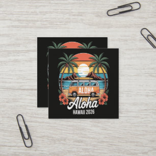 Aloha Hawaii 2026 Square Business Card