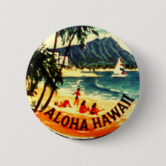 Aloha Hawaii 6 Cm Round Badge