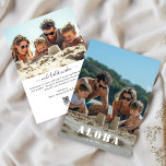 Aloha Hawaii Beach Christmas Photo Mele Kalikimaka Holiday Card<br><div class="desc">Send warm tropical wishes with this Aloha Hawaii holiday card. Featuring a 2 photo Christmas card design, this mele kalikimaka holiday greeting card captures the spirit of a Hawaiian Christmas. Perfect for sharing a family beach photo, it's a festive and stylish typography holiday card to celebrate the season with an...</div>