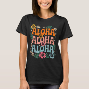 Aloha hawaii beach hawaiian island flower luau T-Shirt
