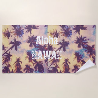 Aloha Hawaii Beach Towel