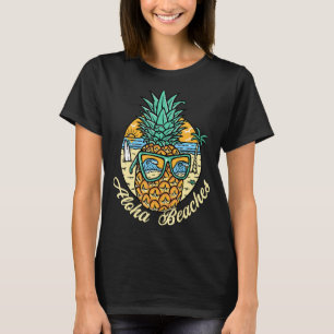 Aloha Hawaii Beaches Hawaii Surfing And Pineapple  T-Shirt