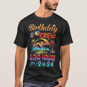 Aloha Hawaii Birthday Trip Vacation 2024 Matching T-Shirt