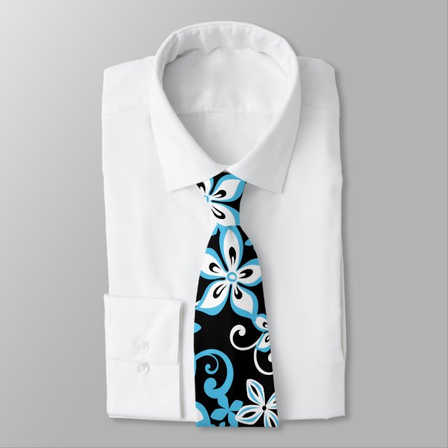 ALOHA HAWAII (BLACK/BLUE) TIE (Tied)