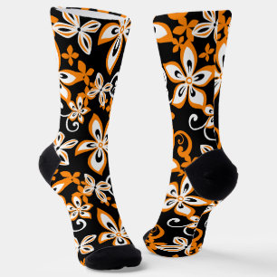 ALOHA HAWAII (BLACK/ORANGE) SOCKS