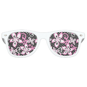 ALOHA HAWAII (BLACK/PINK) RETRO SUNGLASSES