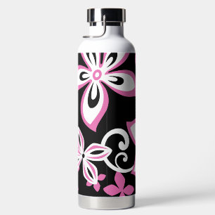 ALOHA HAWAII (BLACK/PINK) WATER BOTTLE