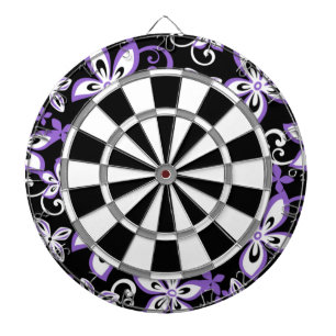 ALOHA HAWAII (BLACK/PURPLE) DARTBOARD