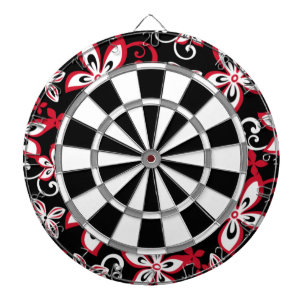 ALOHA HAWAII (BLACK/RED) DARTBOARD