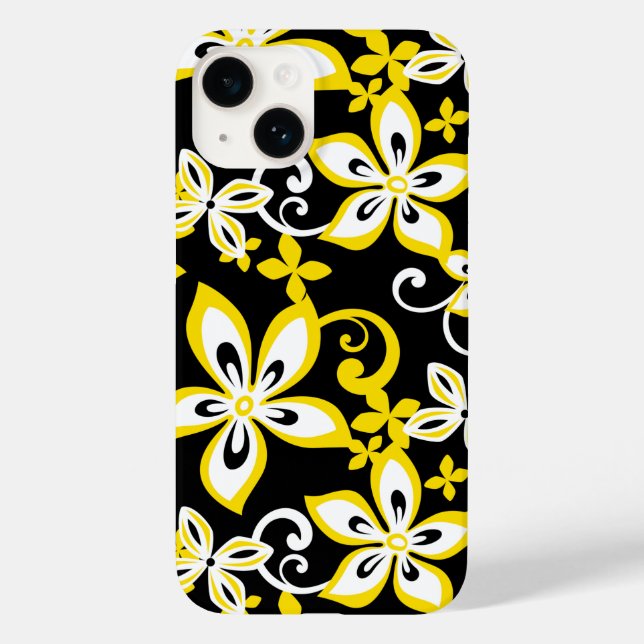ALOHA HAWAII (BLACK/YELLOW) Case-Mate iPhone CASE (Back)