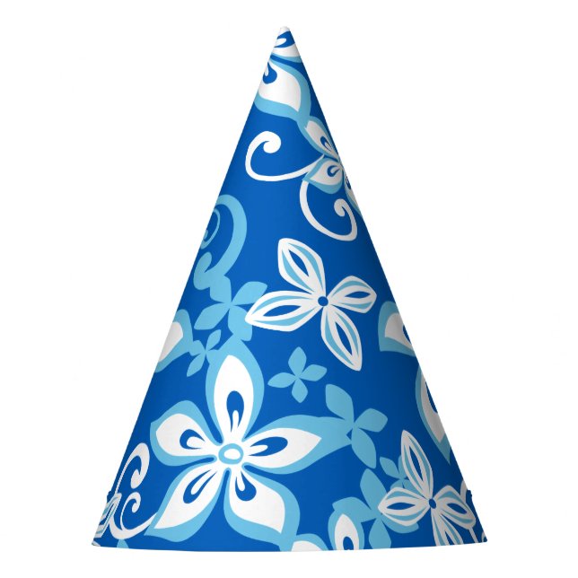ALOHA HAWAII (BLUE X 2) PARTY HAT (Front)