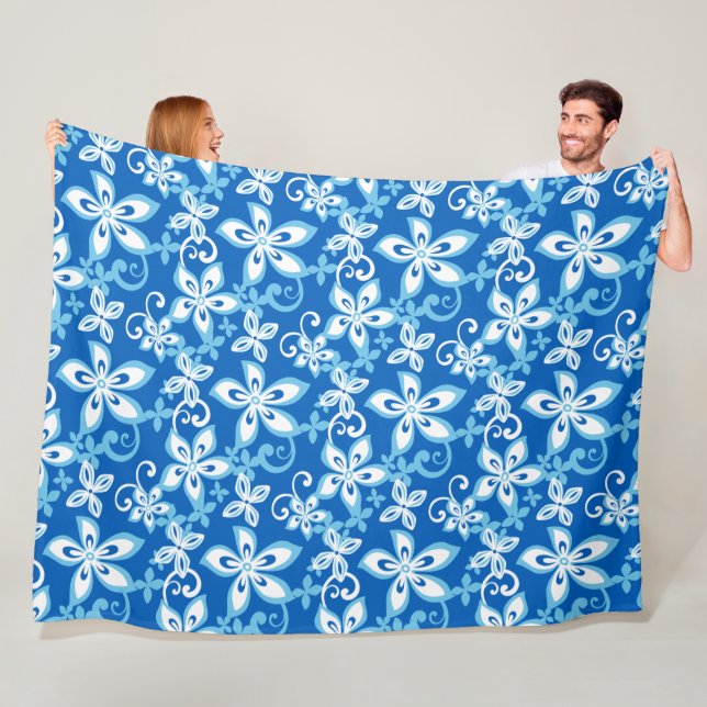 ALOHA HAWAII (BLUES) Fleece Blanket (In Situ)