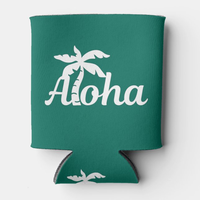 Aloha Hawaii Can Cooler (Front)