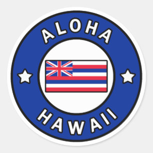 Aloha Hawaii Classic Round Sticker