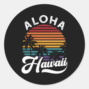 Aloha Hawaii Classic Round Sticker