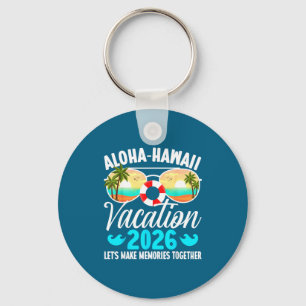 Aloha Hawaii Family Trip Making Artwork Key Ring
